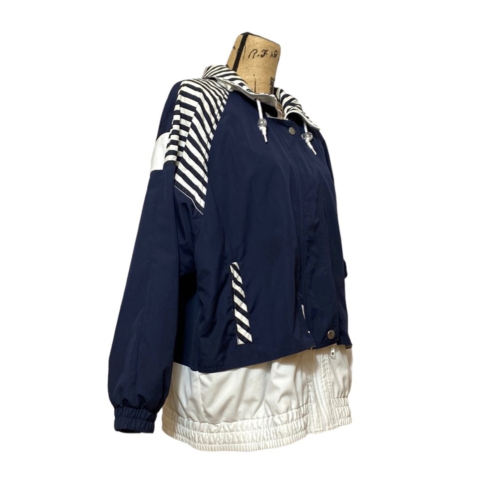 Vintage Retro Casual Hooded Jacket L - Picture 4 of 14